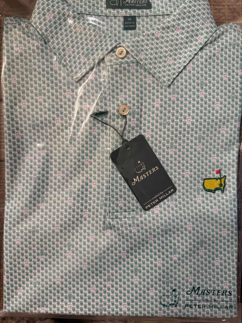 Masters 2026 Peter Millar Cup Stack Polo - Unworn Size Medium